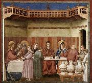 GIOTTO di Bondone Marriage at Cana oil painting